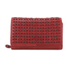Red Dia Leather Wallet