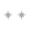 Silver Atomic Star Stud Earring by Erstwilder