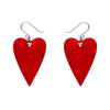 From the Heart Essential Drop Earrings - Red by Erstwilder