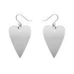 From the Heart Essential Drop Earrings - Silver by Erstwilder