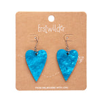From the Heart Essential Drop Earrings - Blue by Erstwilder