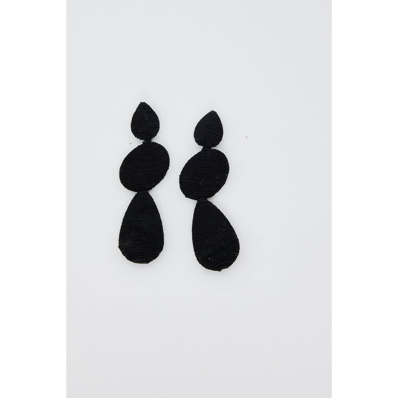 Black Calypso Earrings by Holiday Design