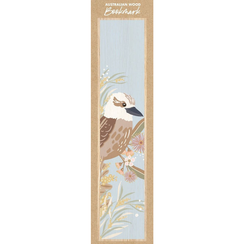Kookaburra Wooden Bookmark